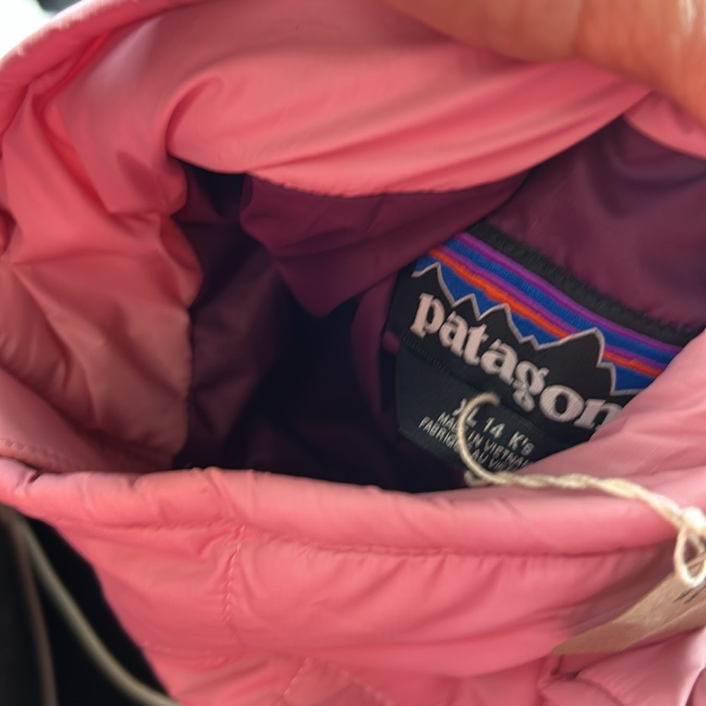 PATAGONIA GIRLS' NANO PUFF BRICK QUILTED JACKET nwt XL - Picture 2 of 4